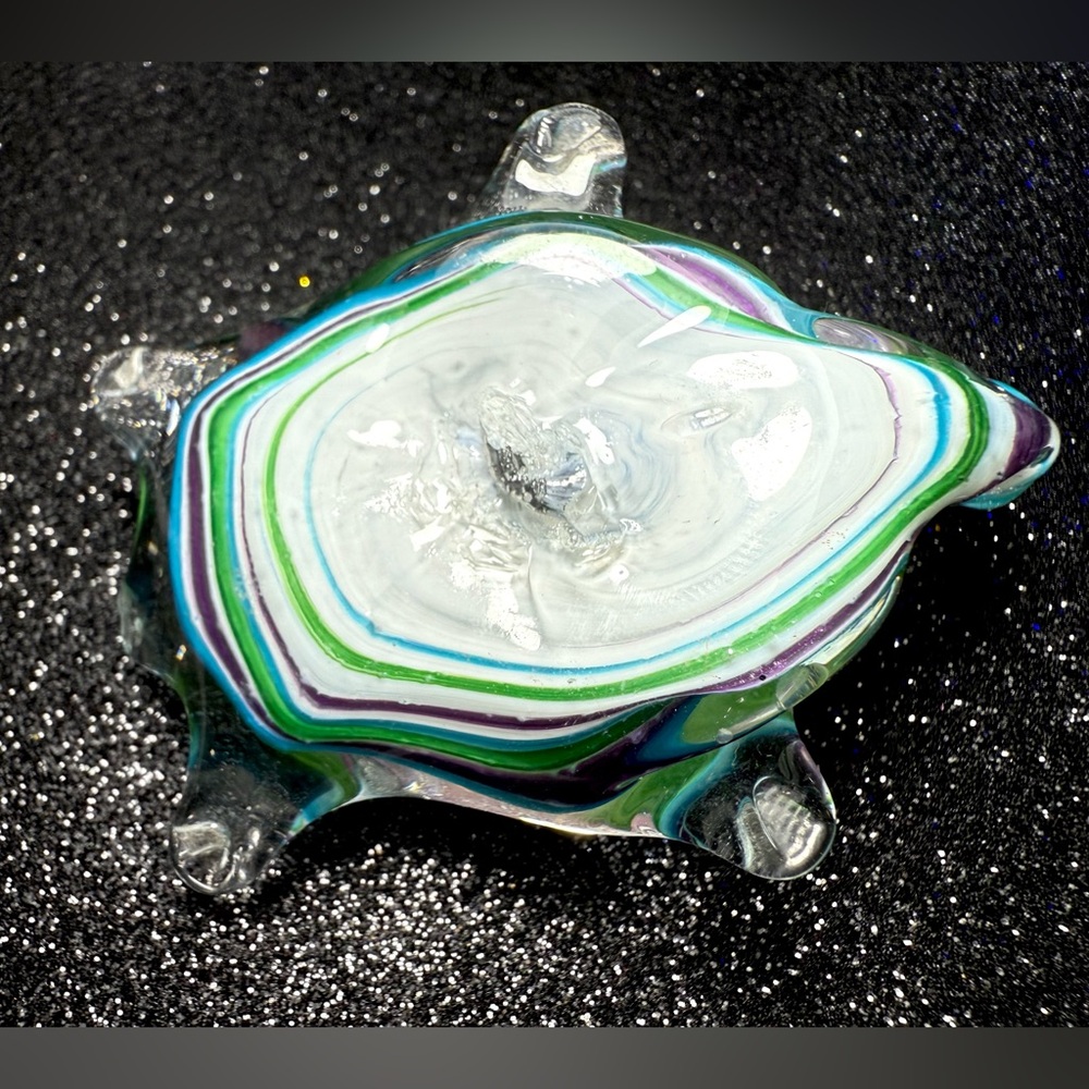 Art Glass Hand Blown Turtle Figurine - Picture 3 of 15
